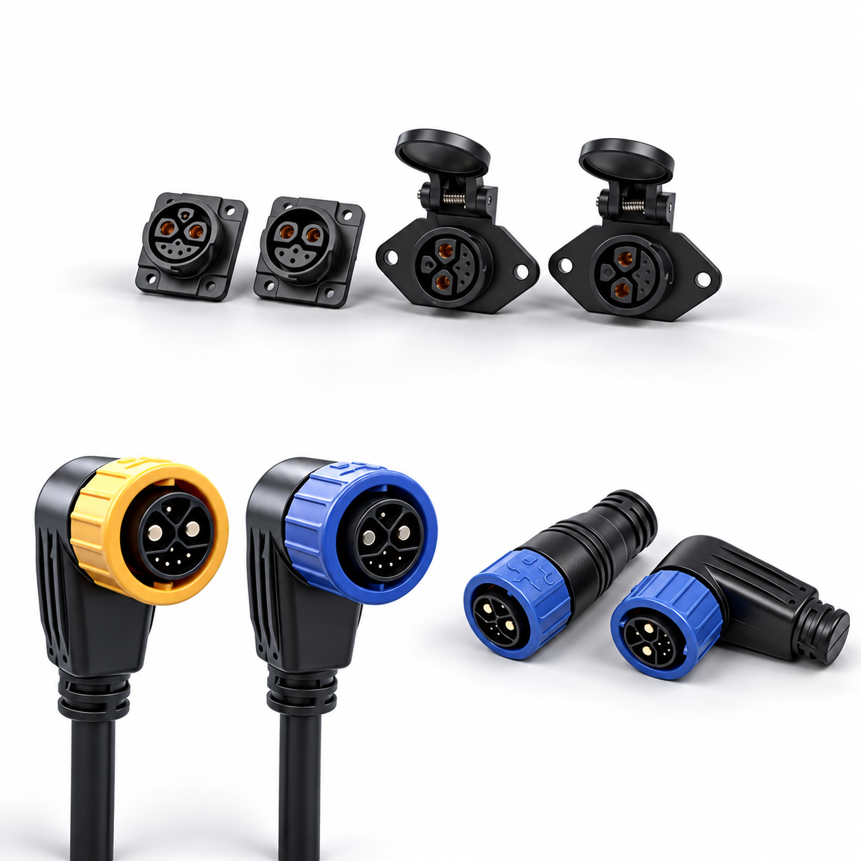 How to Select Connectors for Energy Storage and Battery Swap Systems M23 2+1+5 IP67 high current battery swap connector